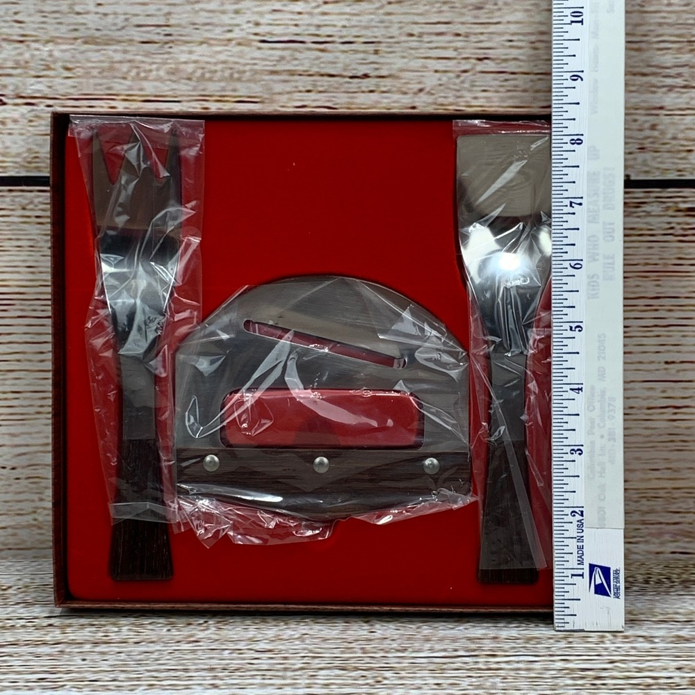 Burnco‎ Salad Maker Cutter Server Utensil Set in Box Kitchenware Unused Vintage - Picture 5 of 5